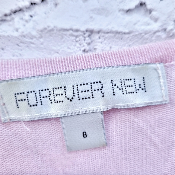 Pink Puff-Sleeve Cardigan - Picture 3 of 5